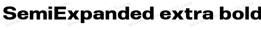 SemiExpanded extra bold字体转换
